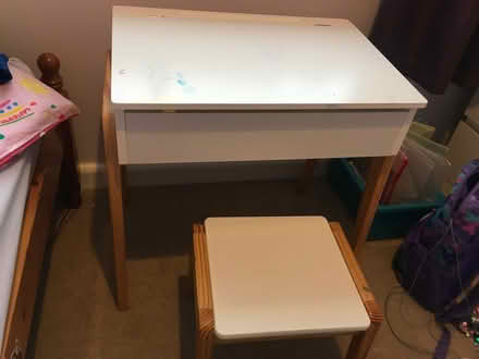 Photo of free Small kids desk and stool (Kenton NE3) #1