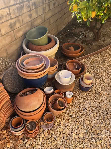 Photo of free Assorted pots and saucers (Westlake Village) #1