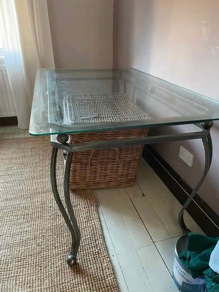 Photo of free Large glass and metal (dining or display) table (New Earswick YO32) #3