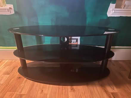 Photo of free black glass tv/side table (Glasgow) #2