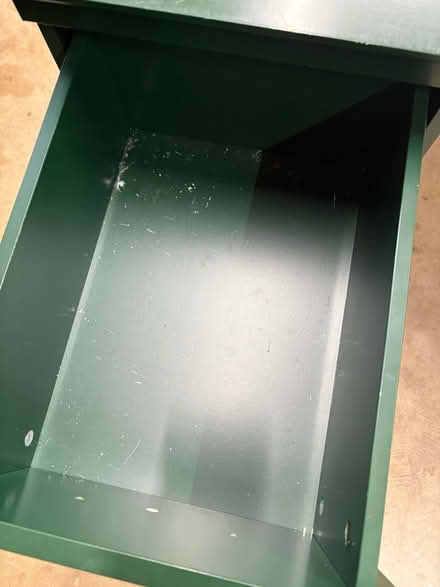 Photo of free Green mid-century modern desk (North Hills Raleigh) #3