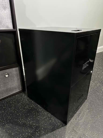 Photo of free 2-Drawer File Cabinet w/key (Black) (Upper Marlboro) #2