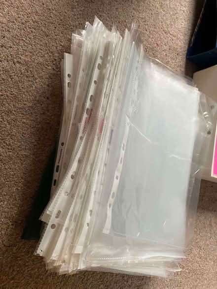 Photo of free A4 Plastic Punched Pockets (Little Eaton DE21) #1