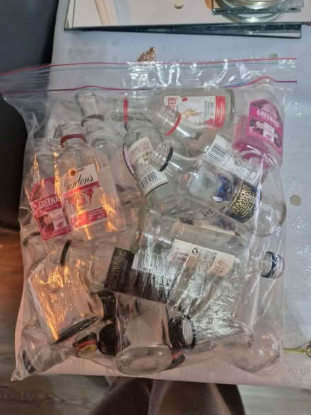 Photo of free Empty miniatures bottles with lids (Smallburgh NR12) #1