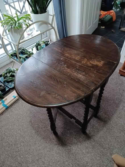 Photo of free Small gate leg table (Morecambe, Lancashire) #2