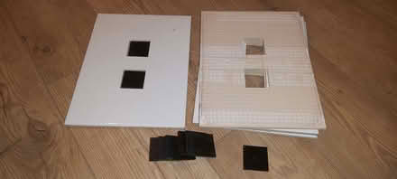 Photo of free 5 x White tiles with black glitter insert (Carterton OX18) #3