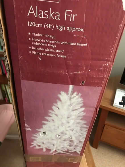 Photo of free 4ft White Christmas Tree (Harvey Close BS22) #1