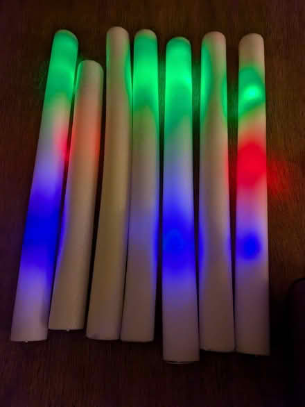 Photo of free 7 light up foam glow sticks (Millwall, E14) #1