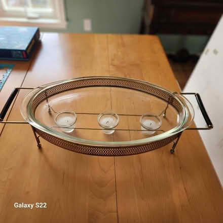 Photo of free Pyrex chafing dish and stand (14 & Farmington) #1