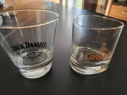 Photo of free 2 x whiskey glasses (Barnard's Green WR14) #1