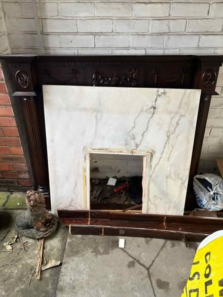 Photo of free Fire surround marble and wood (M41) #1