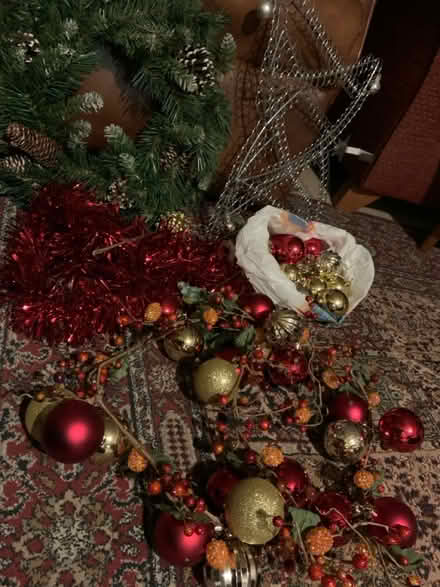 Photo of free Christmas bits, inc. a small tree (Rearsby LE7) #1