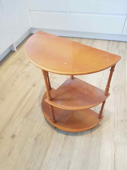 Photo of free Side table - semi circle 3 tiered (Stocksbridge S36) #1