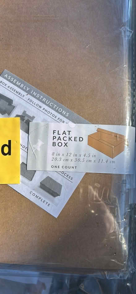 Photo of free New flat pack boxes (Orangevale) #2