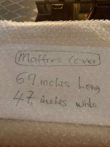 Photo of free Single bed mattress protective cover 69inch x 47 inch (Northfield B31) #1