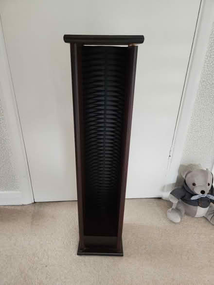 Photo of free Small wooden cd tower (Wokingham) #1