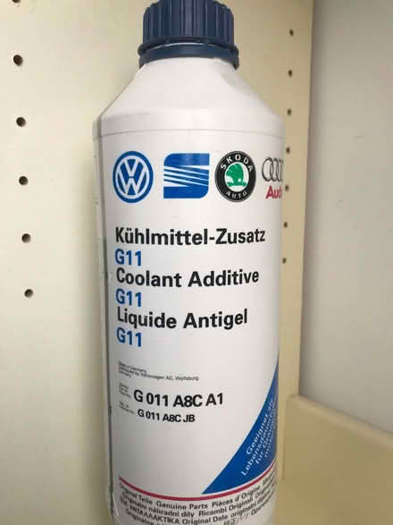 Photo of free G11 blue coolant for VAG group vehicles (North Tonbridge TN10) #1