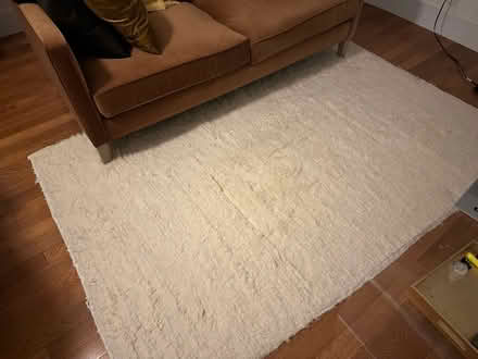 Photo of free Cream rug 5 ft by 8ft (Financial district manhattan) #1