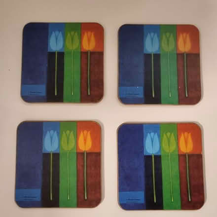 Photo of free Set of 4 coasters with tulip design (Botley OX2) #1