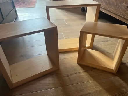 Photo of free Set of 3 cube shelves for wall mounting (Flitwick MK45) #2