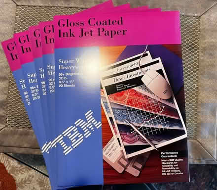 Photo of free Gloss Coated Ink Jet Paper - 5 Pkgs (Montclair) #1