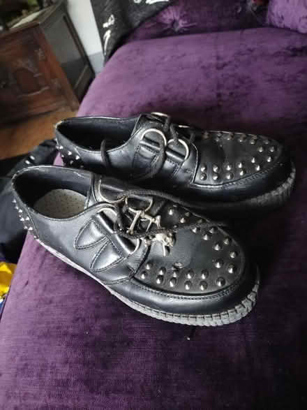 Photo of free Black goth, Emo creeper shoes. (Halton LS15) #1