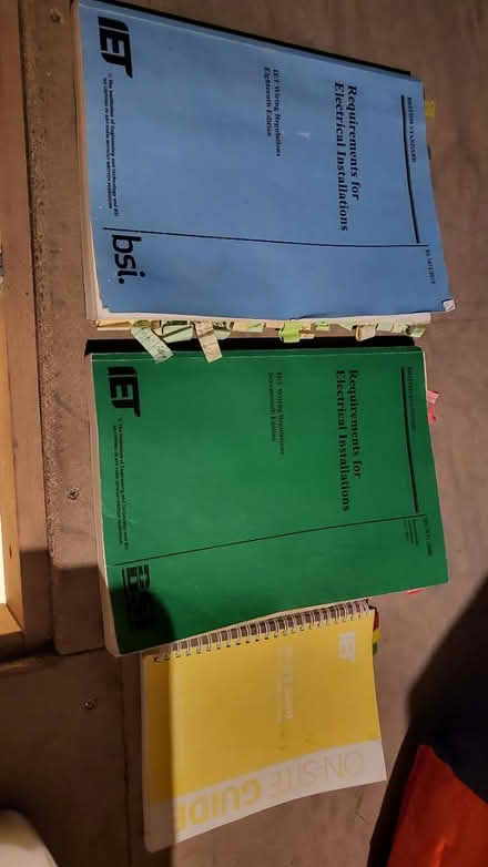 Photo of free Previous Electrical regs books (Worcester) #1