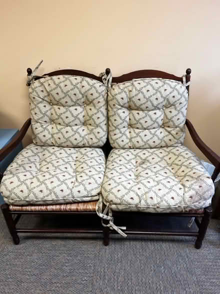 Photo of free Cushioned 2-seated chair (North Hills, Pittsburgh) #1