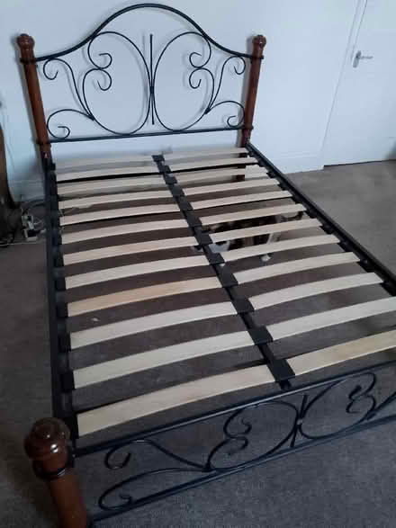 Photo of free Double bed frame and mattress (Beamish DH9) #1