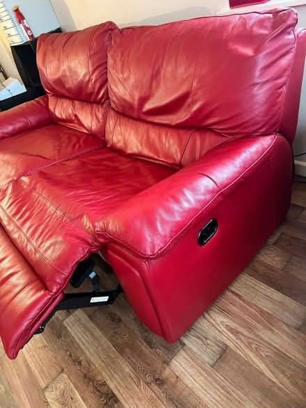 Photo of free Quality leather, electric recliner, large 2 seater Sofa (Branksome BH13) #2