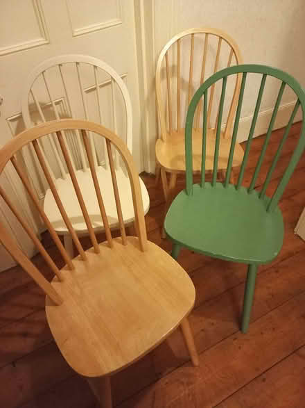 Photo of free 4 Wooden Chairs (CT11) #1