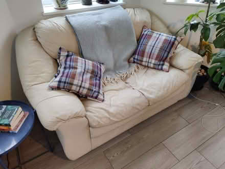 Photo of free Two seater leather sofa (Ringmer BN8) #1