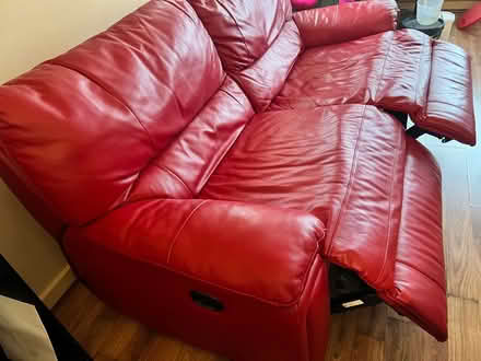 Photo of free Quality leather, electric recliner, large 2 seater Sofa (Branksome BH13) #3