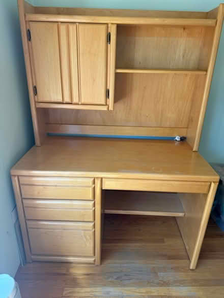 Photo of free Desk and hutch with shelves (Saratoga) #1