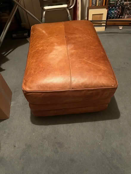 Photo of free Large leather footstool (Fallin FK7) #1