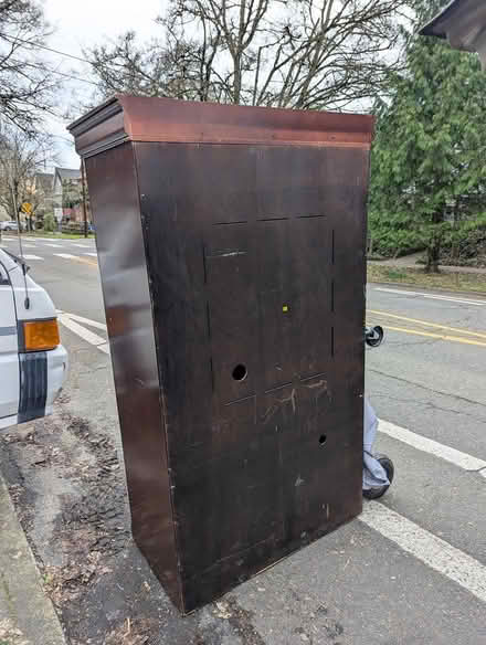 Photo of free Wood Armoire / Hutch (Irvington) #2