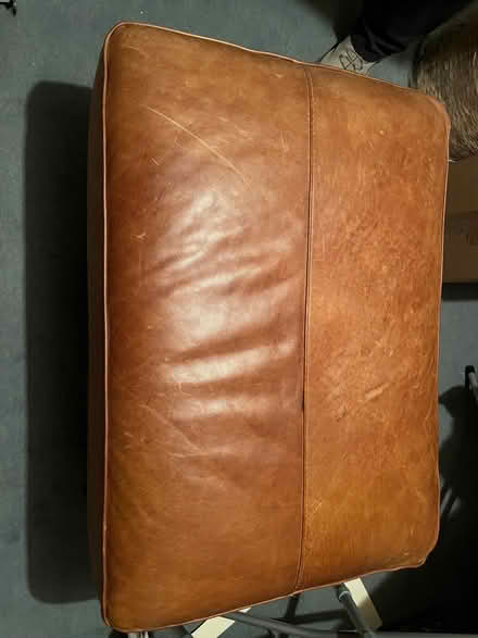 Photo of free Large leather footstool (Fallin FK7) #2