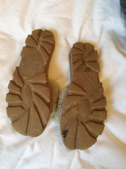 Photo of free Well used ugg slippers size 4 (RG23 Winklebury) #2
