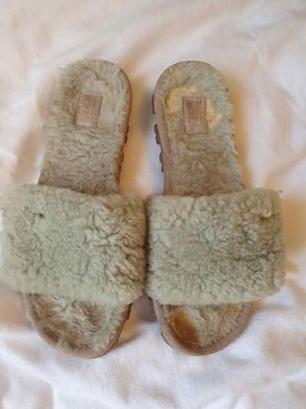 Photo of free Well used ugg slippers size 4 (RG23 Winklebury) #1