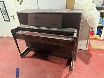 Photo of free Upright piano, wood dresser (Woodstock NY) #1