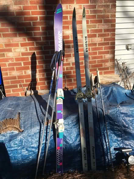 Photo of free Downhill &cross country skis/poles (East Concord) #1