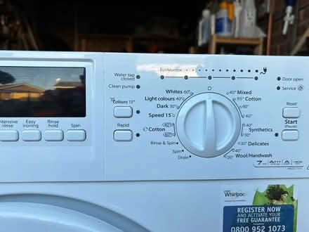 Photo of free Whirlpool integrated washing machine (Tickhill DN11) #1