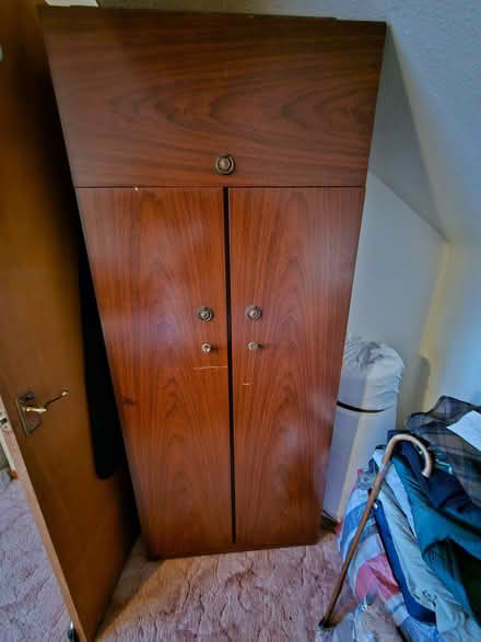 Photo of free Dark wood bedroom furniture set (Polegate BN26) #2