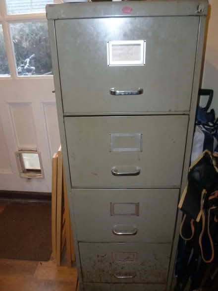 Photo of free vintage heavy steel filing cabinet (The Nurserylands TW12) #1