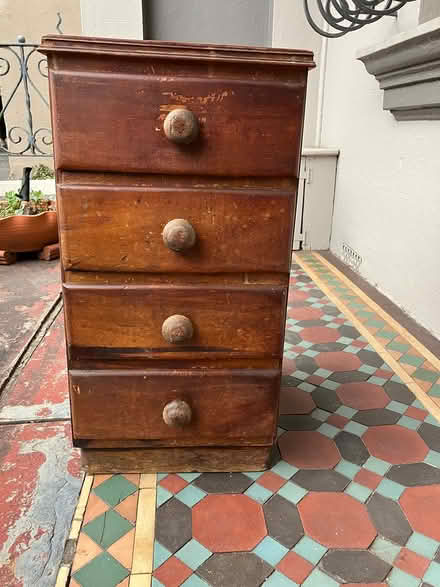 Photo of free Vintage bedside chest of drawers (Glebe) #1