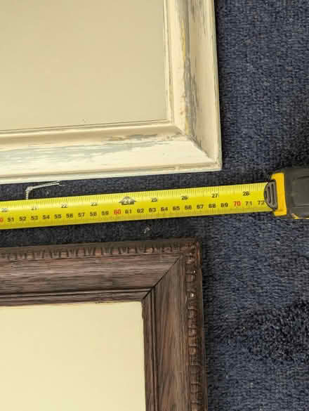 Photo of free Heavy brown wood mirror (Sutton) #3