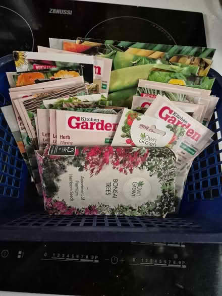 Photo of free Basket full of out of date or opened seed packets (Welshampton SY12) #1