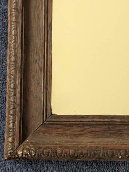 Photo of free Heavy brown wood mirror (Sutton) #2