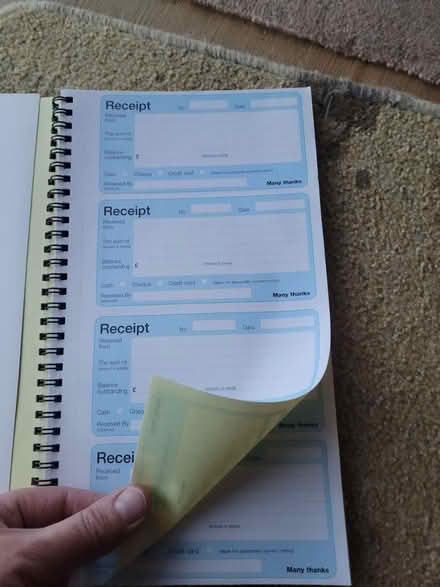 Photo of free Receipt book with carbon copy (Bath, BA1) #2