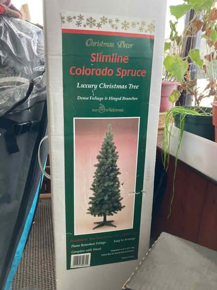 Photo of free Christmas tree 4 foot & decorations (Stainton CA11) #1